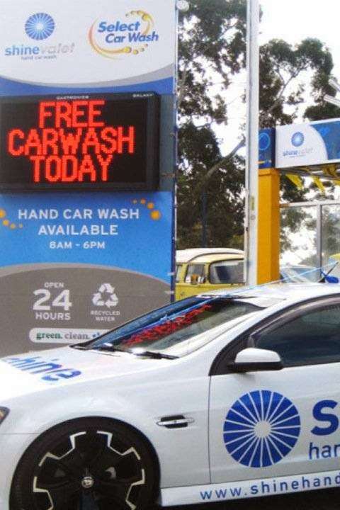 Photo: Shine valet hand car wash